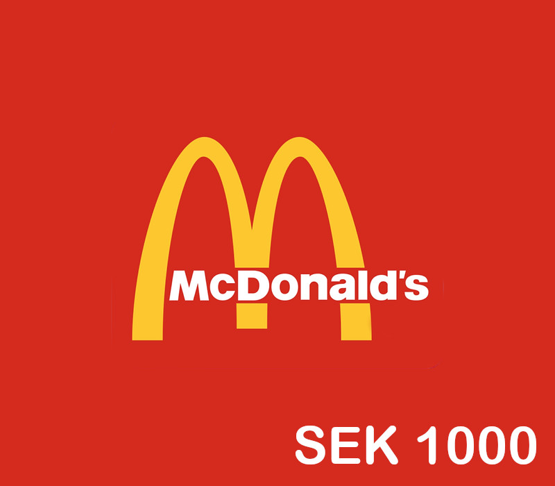 Mcdonalds SEK 1000 Подарочная карта SE