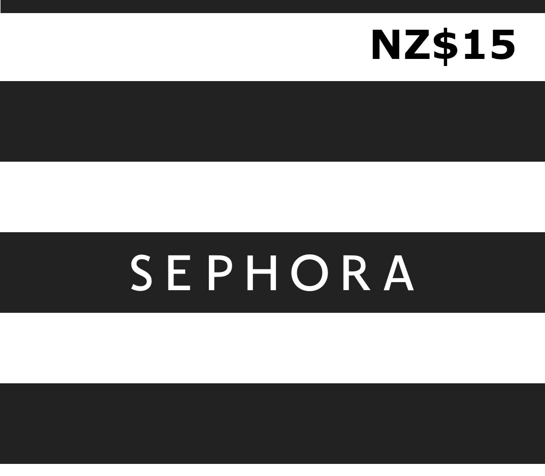 Sephora NZ$15 Подарочная карта NZ