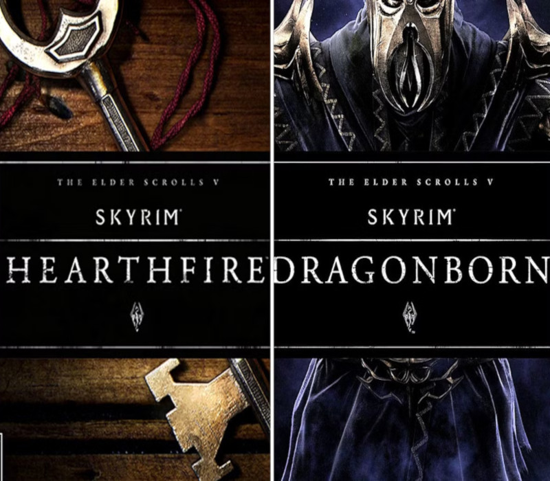 The Elder Scrolls V: Skyrim - Hearthfire + Dragonborn DLC Набор PC Steam Ключ