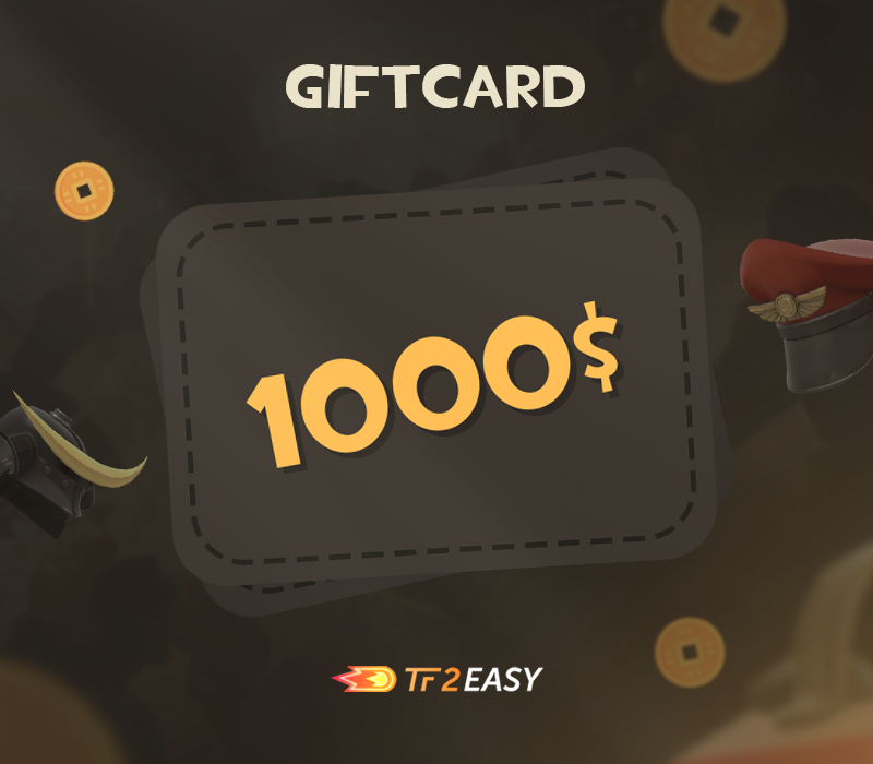 TF2Easy $1000 Coins Подарочная карта