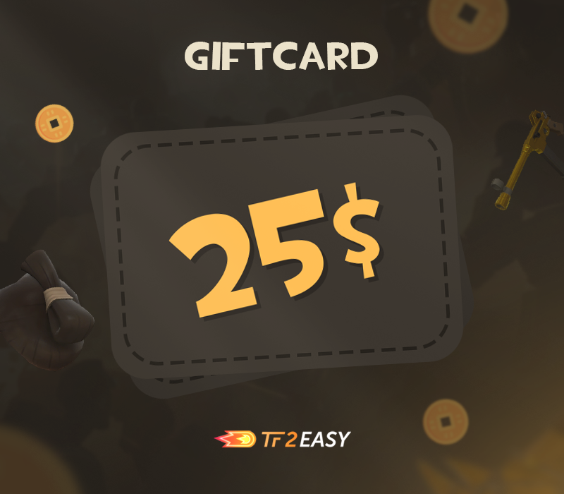 TF2Easy $25 Coins Подарочная карта