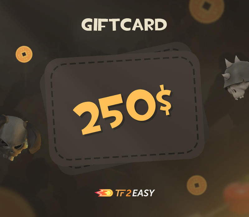 TF2Easy $250 Coins Подарочная карта