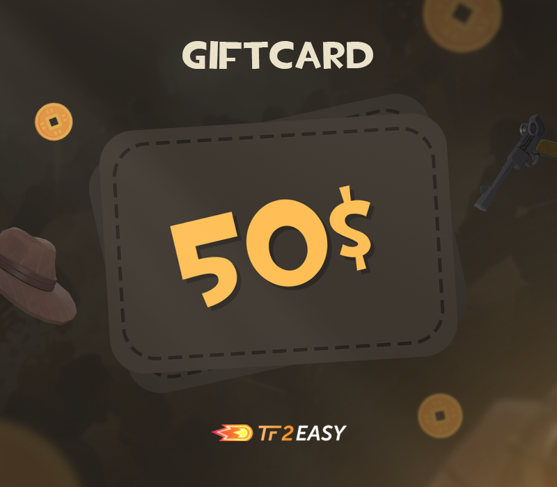 TF2Easy $50 Coins Подарочная карта
