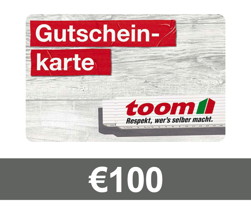TOOM Baumarkt €100 Подарочная карта DE