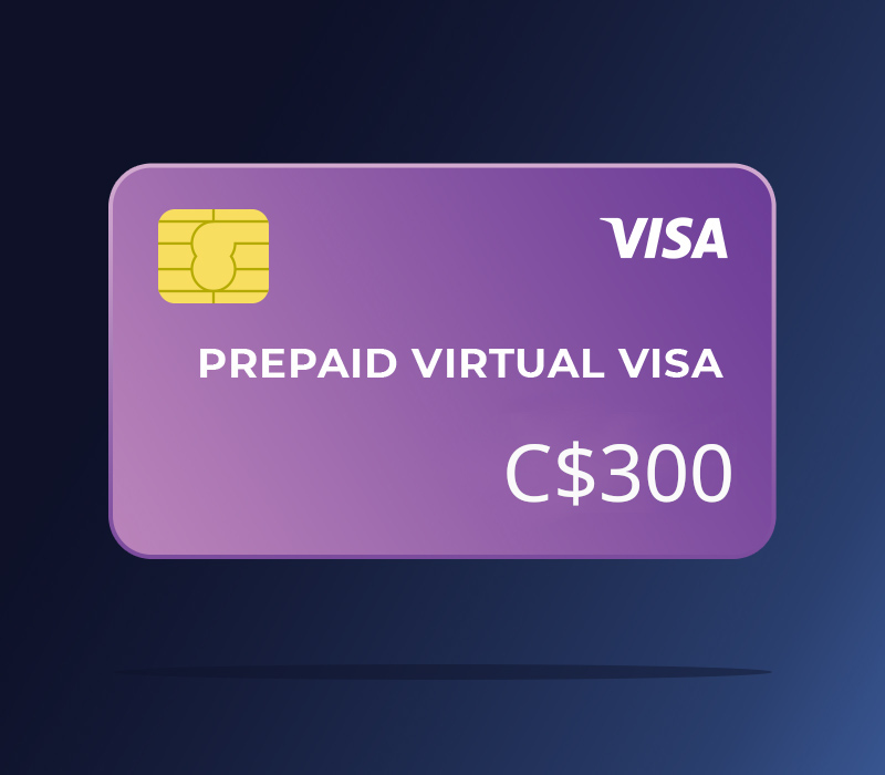 Prepaid Virtual VISA C$300 CA