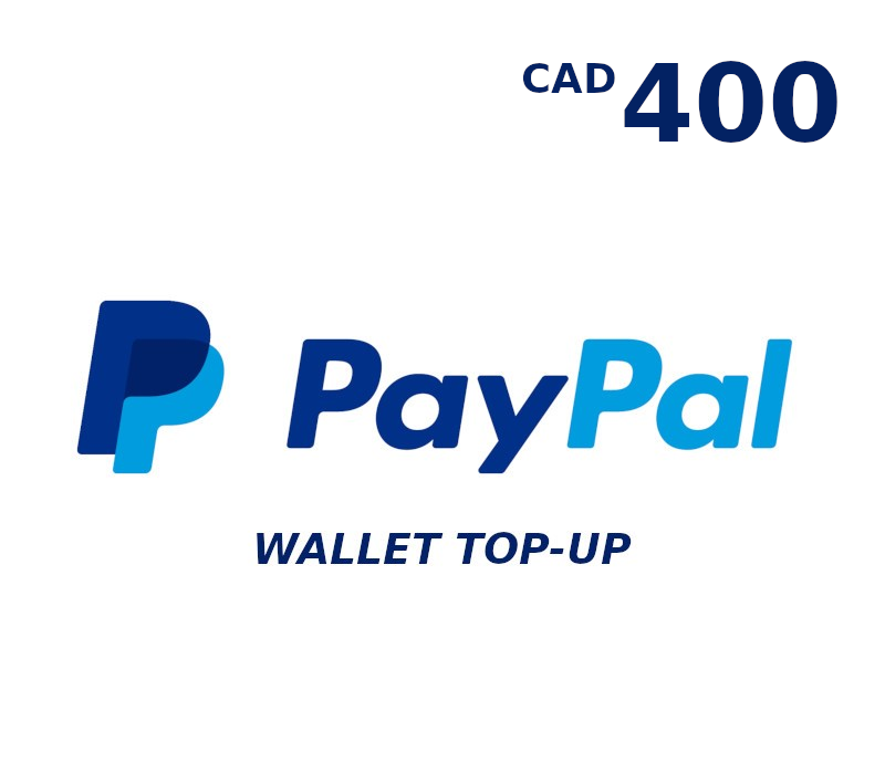 PayPal Wallet CAD 400 Top Up