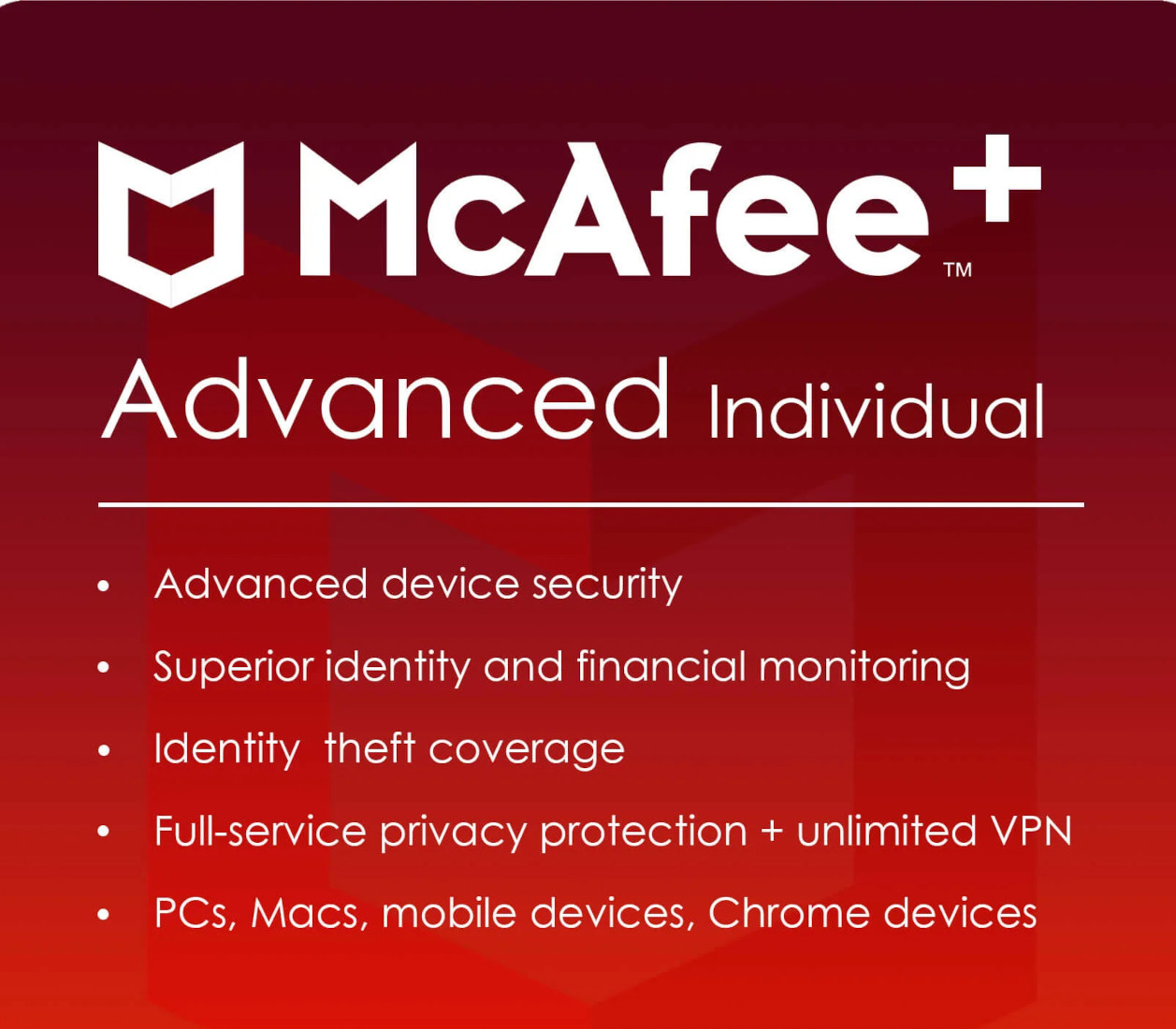 McAfee+ Advanced Individual Security 2025 EU Ключ (1 Year / 1 Device)