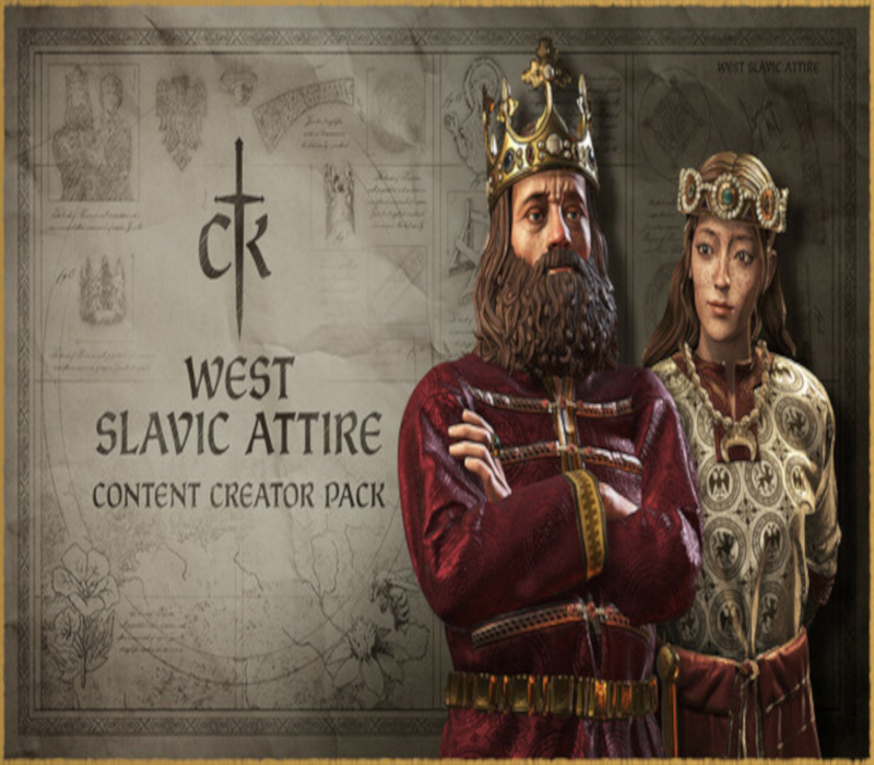 Crusader Kings III - Content Creator Pack: West Slavic Attire DLC PC Steam Ключ