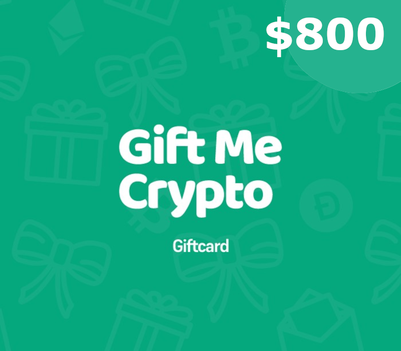 Gift Me Crypto $800 Подарочная карта
