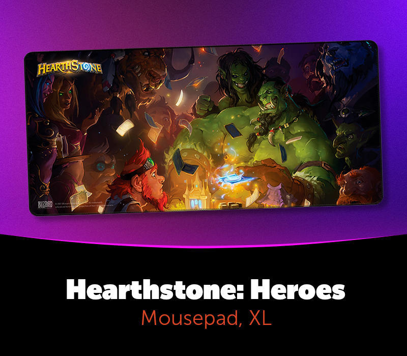 Hearthstone - Heroes Mousepad, XL EU Prismyx Voucher