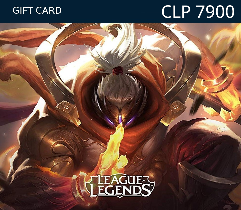 League of Legends 7900 CLP Prepaid RP Card CL
