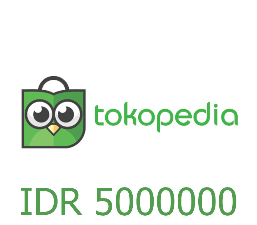 Tokopedia 5000000 IDR Подарочная карта ID