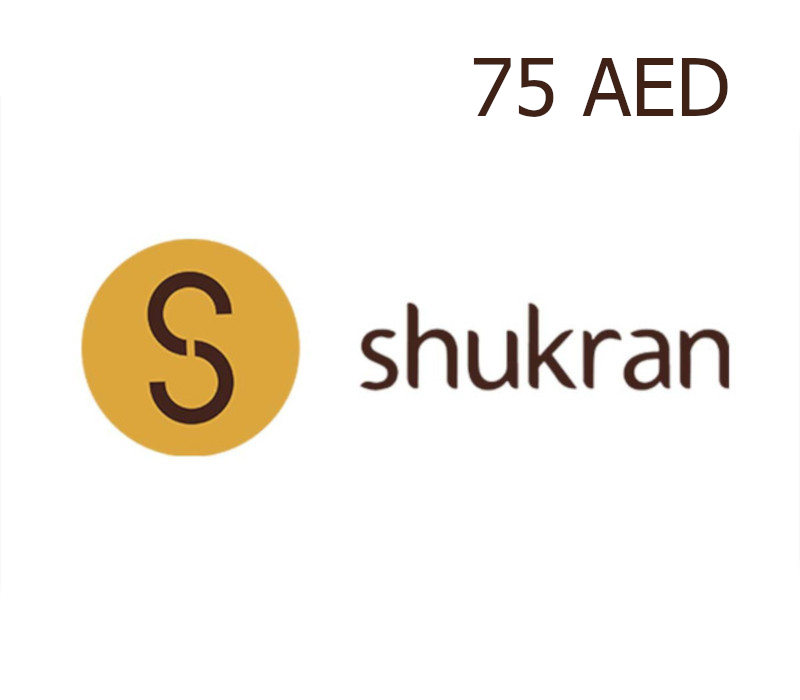 Shukran 75 AED Подарочная карта AE