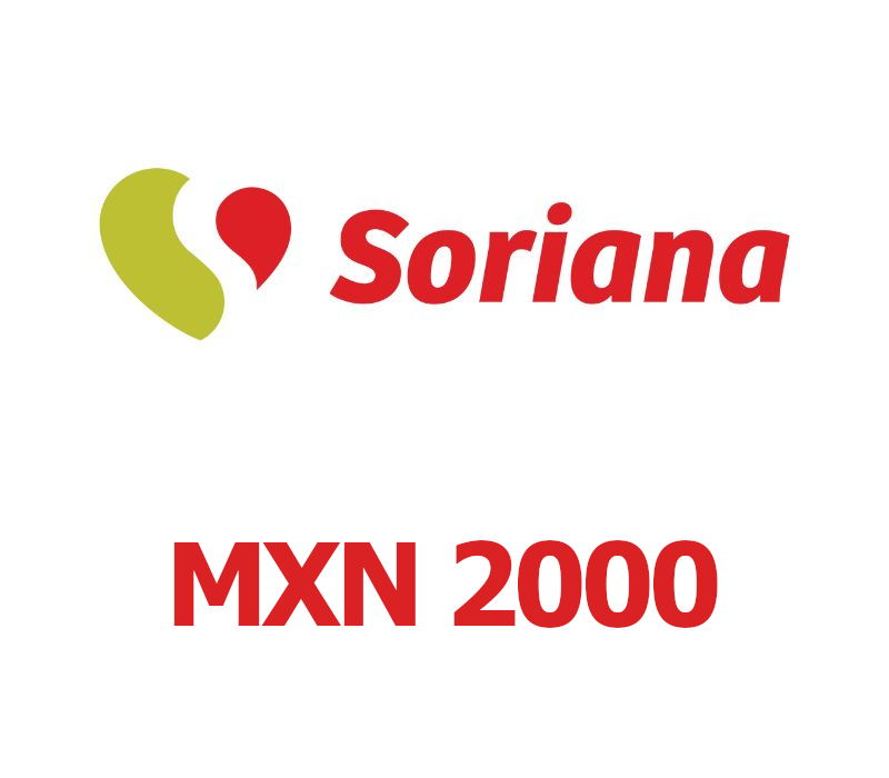 Soriana MXN 2000 Подарочная карта MX