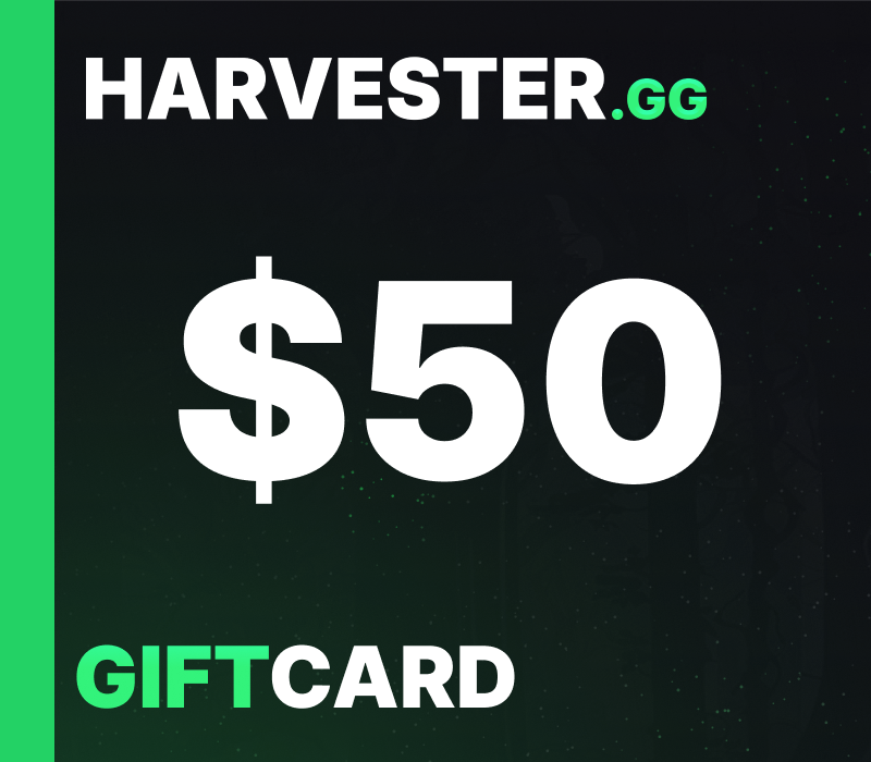 Harvester.GG $50 Подарочная карта