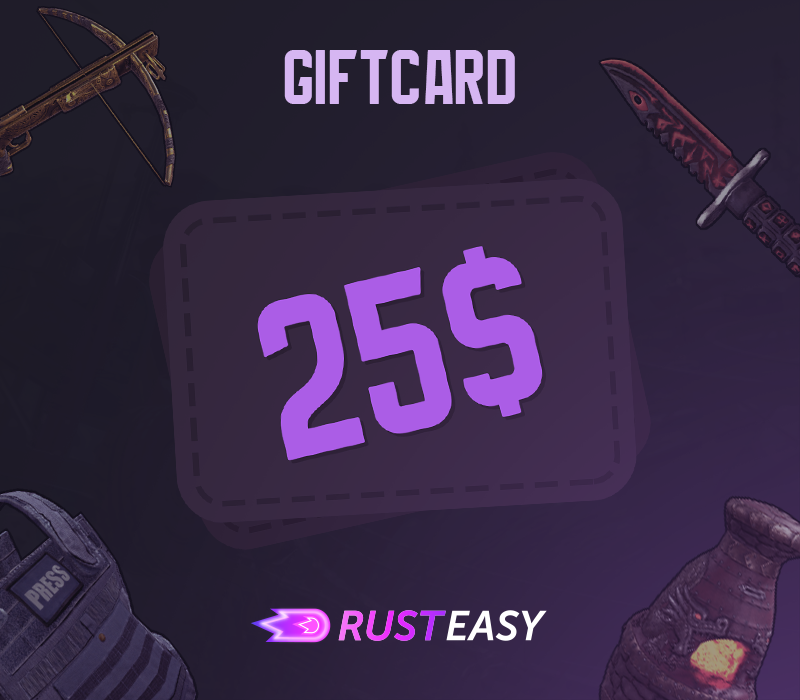 RustEasy $25 Gems Подарочная карта