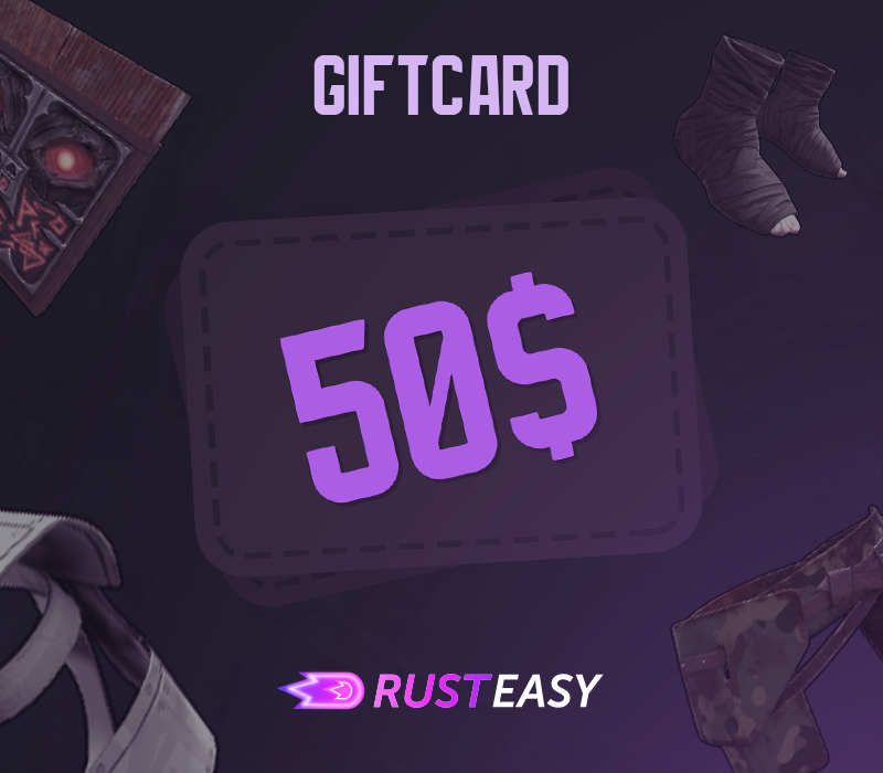 RustEasy $50 Gems Подарочная карта