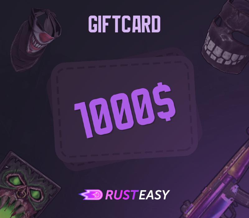 RustEasy $1000 Gems Подарочная карта
