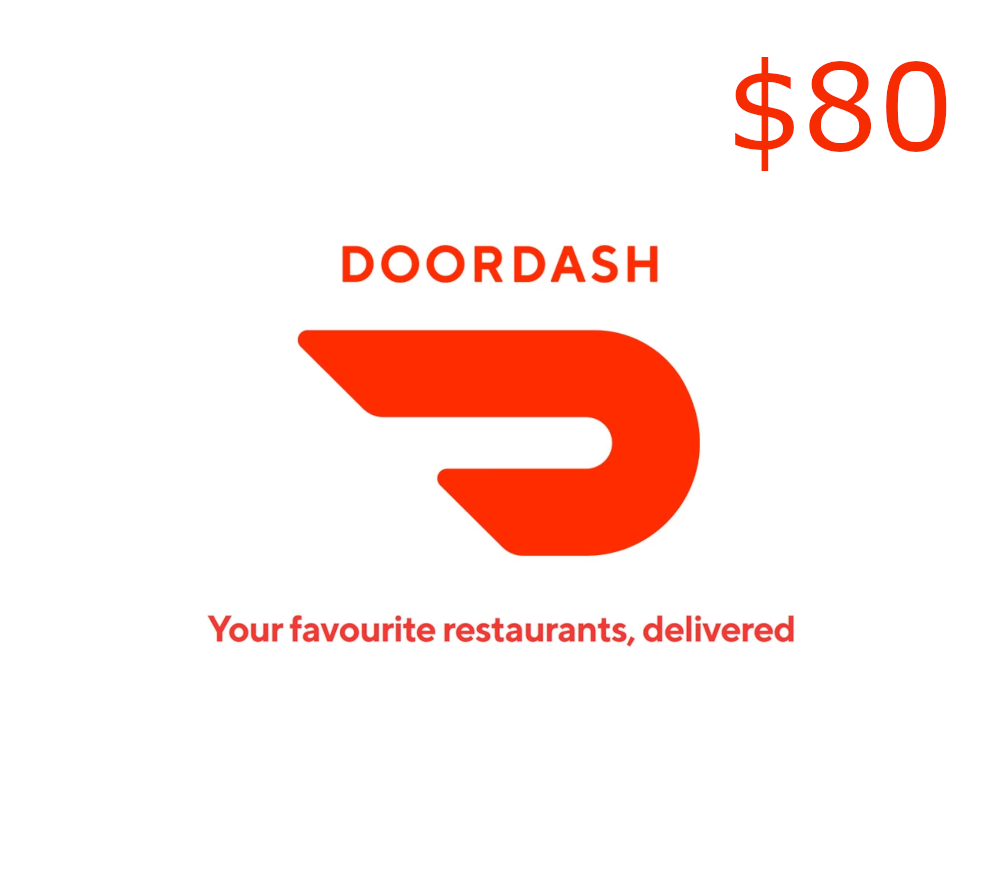 DoorDash $80 Подарочная карта US