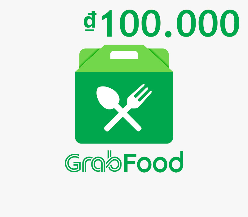 Grab Food VND 100000 Подарочная карта VN