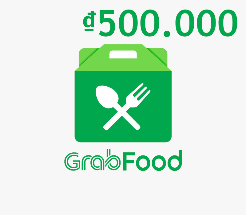 Grab Food VND 500000 Подарочная карта VN