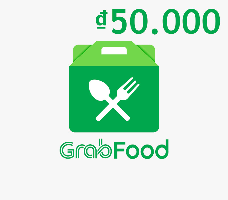 Grab Food VND 50000 Подарочная карта VN