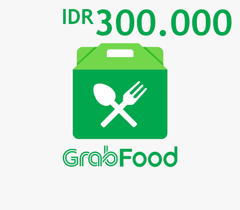 Grab Food IDR 300000 Подарочная карта ID