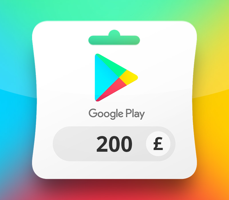Google Play GBP 200 Подарочная карта UK