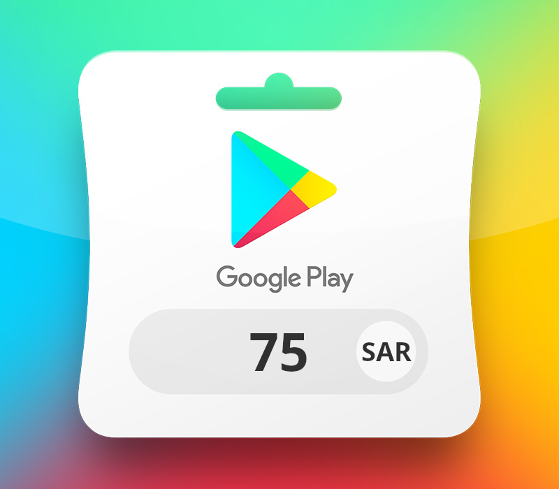 Google Play SAR 75 Подарочная карта SA
