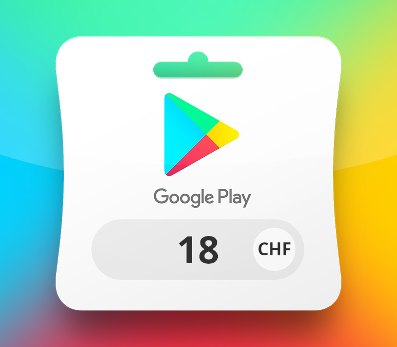Google Play CHF 18 Подарочная карта CH