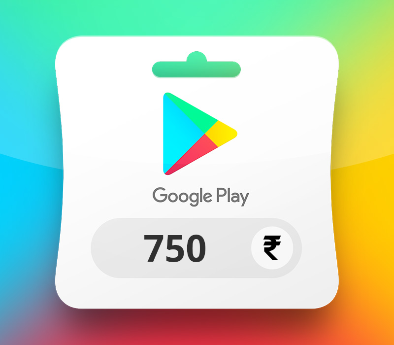 Google Play INR 750 Подарочная карта IN