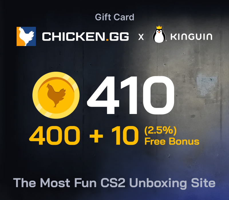 Chicken.GG 400 + 10 FREE Tokens