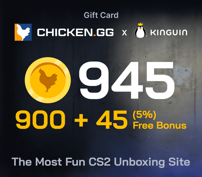 Chicken.GG 900 + 45 FREE Tokens