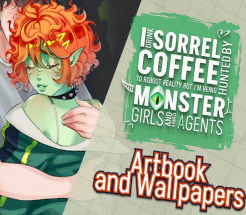 I drink Sorrel Coffee to reboot reality, but I'm being hunted by Monster Girls and armed agents - Artbook and Wallpapers DLC PC Steam Ключ