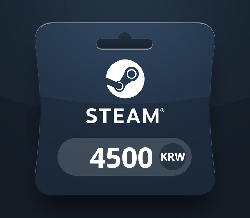 Steam Wallet KRW 4500 Подарочная карта KR