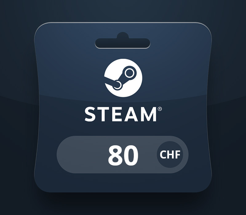Steam Wallet CHF 80 Подарочная карта CH
