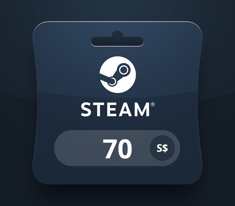 Steam Wallet SGD 70 Подарочная карта SG
