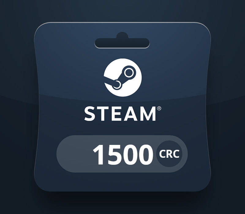 Steam Wallet CRC 1500 Подарочная карта CR