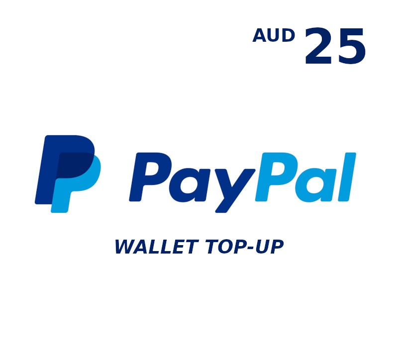 PayPal Wallet AUD 25 Top Up
