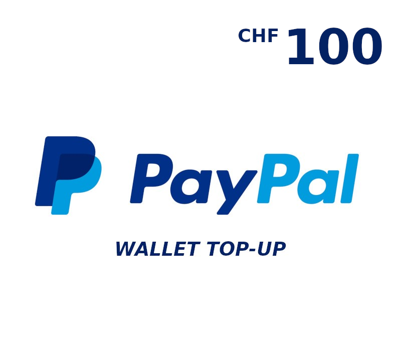PayPal Wallet CHF 100 Top Up