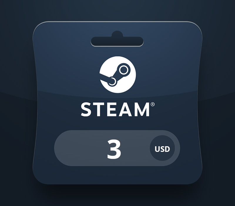 Steam Wallet USD 3 Подарочная карта GE