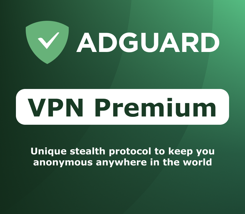 AdGuard VPN Premium Ключ (2 Years / 10 Devices)