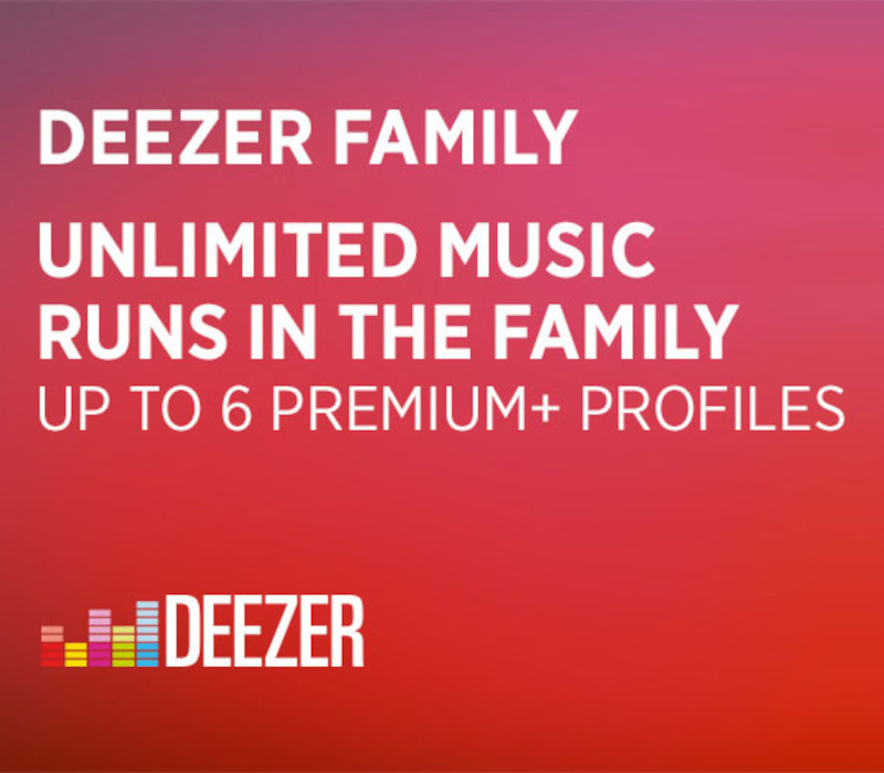 Deezer Family 1 мес. подписка Voucher FR