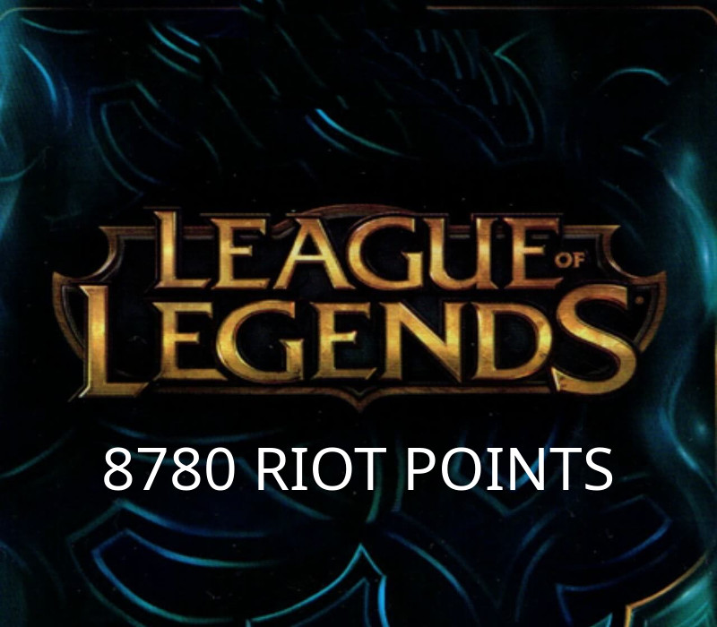 League of Legends 8780 RP Предоплаченная карта AU