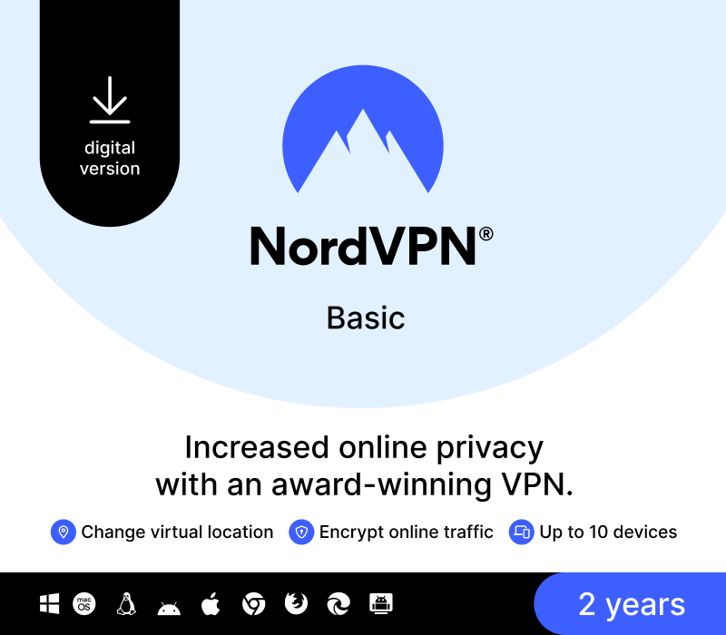 NordVPN Basic CA Key (2 Years / 10 Devices)
