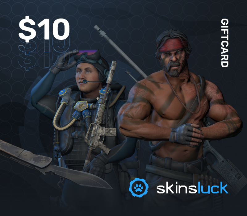 SkinsLuck.com $10 Подарочная карта