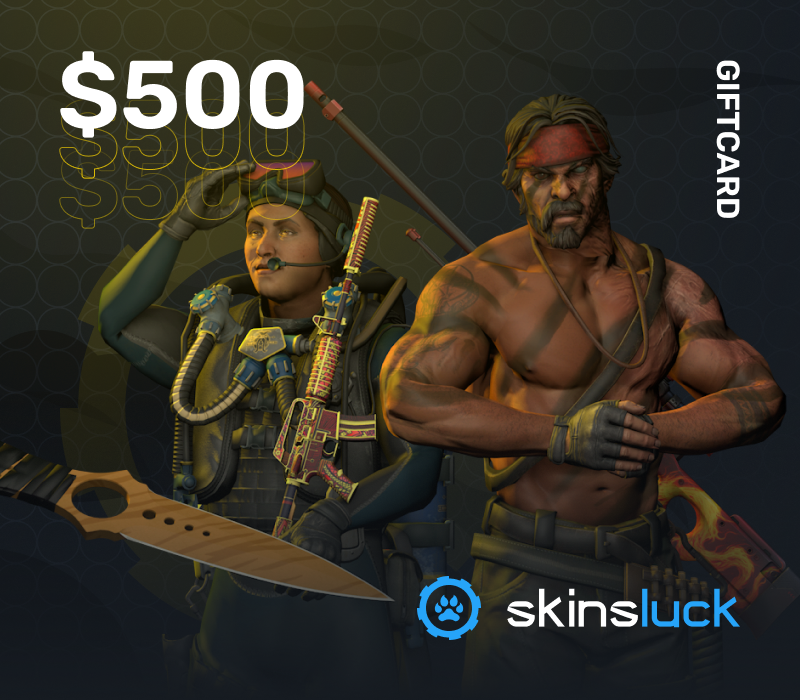 SkinsLuck.com $500 Подарочная карта