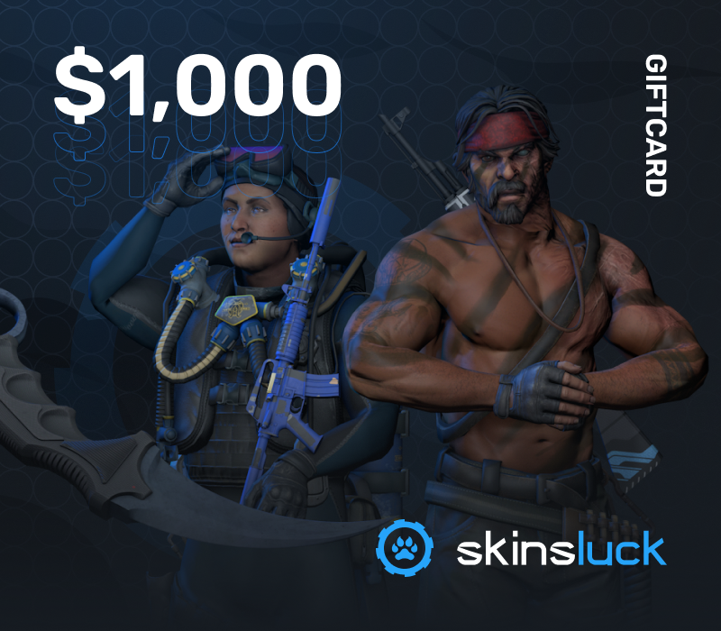 SkinsLuck.com $1000 Подарочная карта