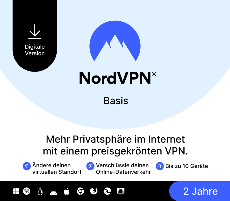 NordVPN Basic DE Ключ (2 Years / 10 Devices)