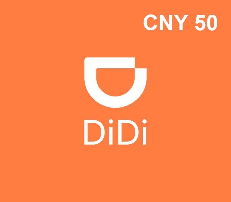 Didi Taxi CNY 50 Подарочная карта CN